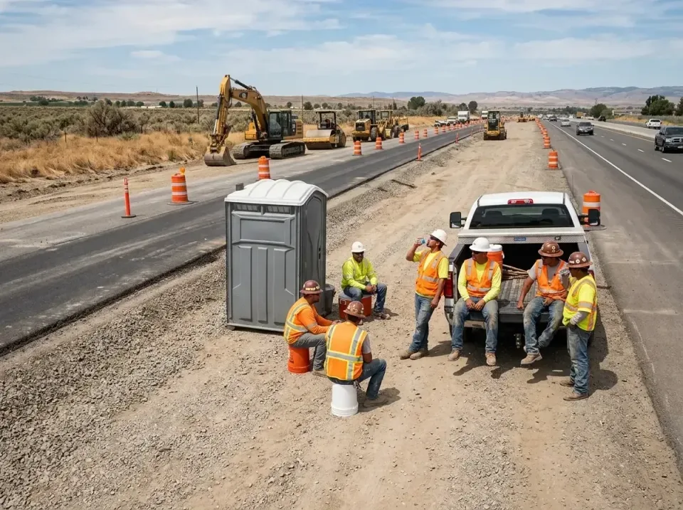 highway-road-construction-crew-007 — frequently asked questions, Porta Potty and Restroom Rentals in Bridgeport, IL